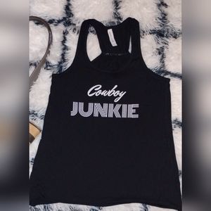 Cowboy Junkie Woman's Size M Racer Back Tank.  EUC